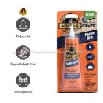 Gorilla 73ml Fabric Glue Lem Untuk Kain Pakaian Warna Bening Transparan Gorilla Lem Bahan Pakaian