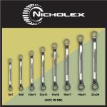 NICHOLEX Kunci Ring 8 pcs / Kunci Double Ring (6-22mm) (1650-008)