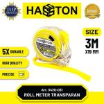Hasston Rol Meter Transparan 5m x 19mm / Tape Measure (3420-032) - 3m x 19mm