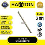 Hasston 6mm Mata Bor Beton Pendek Tembus Plat (0242-006) - 3x60mm (Bulat)