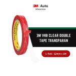 3M VHB Clear Double Tape Transparan Perekat Dua Sisi Bening Waterproof - 12mm x 1M