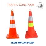 Safety Traffic Cone 70 cm / Kerucut Lalu Lintas 70 cm - Putih