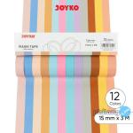 Washi Tape Pita Perekat Selotip Kertas Warna Joyko WT-110 15 mm x 3 M
