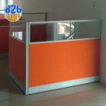 Partisi kantor L shape sekat partisi pembatas meja kerja