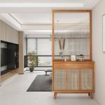 Partisi Penyekat Ruangan Kayu Rotan Aesthetic Reihy Home Interior