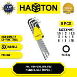 Hasston Kunci L Segi Enam Set 9pcs / Kunci L Set Hexagonal / Torx Key Set (1865)