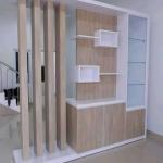 partisi ruangan penyekat ruangan hpl lemari hias lemari ruang tam