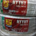 Kabel Kontrol Serabut NYYHY 6x1,5 / 6x1.5 mm JEMBO Roll 100 Meter