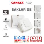 CAHAYA - Saklar OB Engkel/Seri/Stop Kontak Arde / Warna Cream SC-201/2/3/4