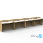 Meja kerja kantor partisi