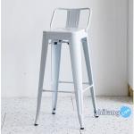 Furnibest Meja Makan Meja Tolix Meja Besi Meja Cafe - KC-1055 Putih