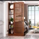 rak partisi penyekat ruangan rumah tamu kayu dekorasi termurah - 100x20x200cm