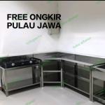 3 Set Meja Dapur Stainless Steel - MT2 MT4sdut MT3
