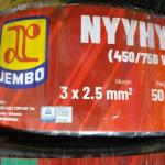 KABEL SERABUT NYYHY 3X1,5MM 3X1,5 3X1.5 MM JEMBO 50M METER