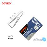 Trigonal Clip Klip Penjepit Kertas Segitiga Joyko - No.3-60Pcs