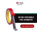 3M VHB Double Tape Automotive 4900 size 12mm x 4.5m -Double Tape Mobil