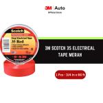 Isolasi Listrik 3M Scotch 35 Vinyl Electrical - Merah - (19mm x 20m)