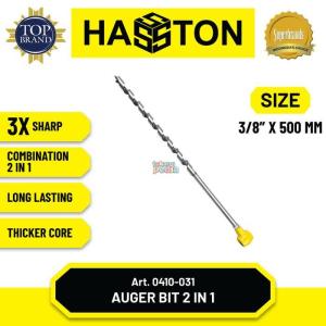 Hasston Mata Bor Kayu Panjang 2 Fungsi 1/2” x 500 mm (0410-032) - 3/8 inch