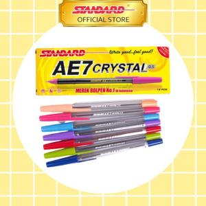 STANDARD PEN AE7 CRYSTAL 0.5 / 12 PCS - Hitam