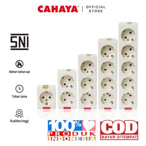 CAHAYA - Stop Kontak Arde 2/3/4/5 Lubang SNI / SC-721/2/3/4/5