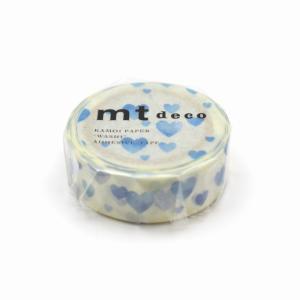 MT Deco Blue Heart Washi Tape / Sample - Roll