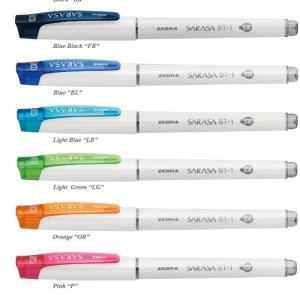 Zebra Pulpen Gel Sarasa ST-1 - 0.38mm - Merah Muda