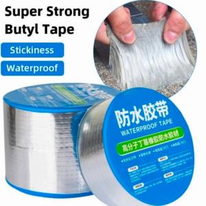 Lakban Anti Bocor Lem Anti Air alumunium Foil Butyl Waterproof Tape - 5cmx3m