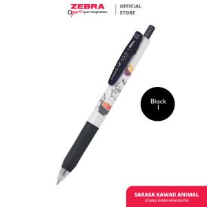 Zebra Pulpen Gel Sarasa Clip 0.5mm Kawaii Series - satuan & isi 5pcs - Hitam