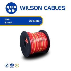 AVS 5 mm2 20 Meter - Kabel Otomotif Wilson Cables - Red-Yellow