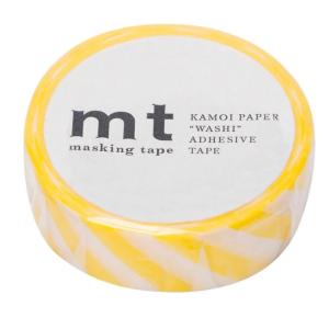 MT stripe Washi Masking Tape 1 roll - Kuning