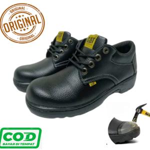sepatu safety king sepatu safety pria ujung besi kerja proyek - Hitam, 38