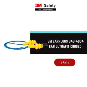 3M 340-4004 EAR Ultrafit Corded Earplugs - Pelindung Telinga