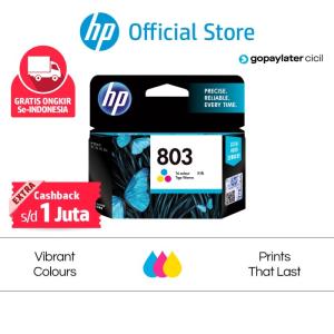 Tinta Printer HP Original 803 Tri-Color DeskJet 1112, 2132, 2621