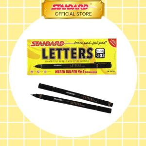 STANDARD PEN LETTERS SL03 BLACK ISI 12 PCS