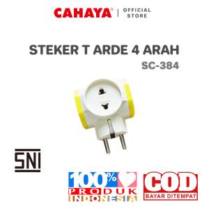 CAHAYA - Steker T Arde 4 Arah SC-384