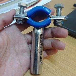 Clamp Pipa Holder Sanitary SS 304 1 inchi - Clamp Support Hanger
