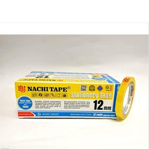 Nachi Selotip Stationery Yellow Inner Dus 12 mm x 72 yard (12 Pcs)