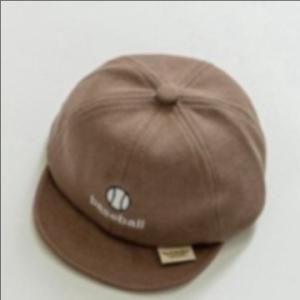 Topi Baby Boy usia 6-18 bulan keren import premium motif BASEBALL LUCU - Cokelat