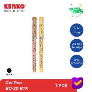 KENKO GEL PEN / Pulpen Jel / Pena Jel BG-20 (Batik) Black Random Color