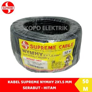 Kabel Supreme NYYHY (Serabut) 2x1,5 mm Hitam 2x1.5 mm