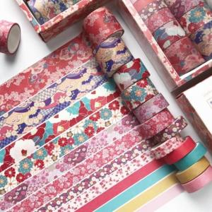 Paper Washi Journal Tape Sticker 12pcs/set - Sakura
