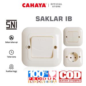 CAHAYA - Saklar IB Engkel/Seri/Stop Kontak Arde / Warna Cream SC-151/2/4