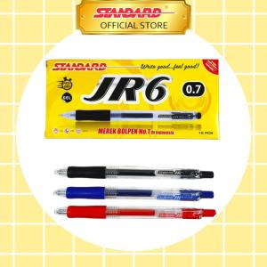 Standard Pen - Pulpen JR6 0.7 - Biru 12 Pcs