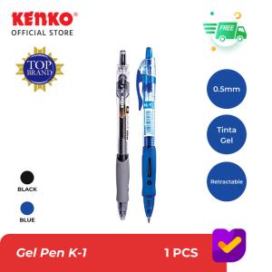 KENKO GEL PEN K-1 Retractable - Hitam