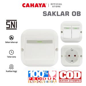 CAHAYA - Saklar OB Engkel/Seri/Stop Kontak Arde / Warna Cream SC-211/2/4