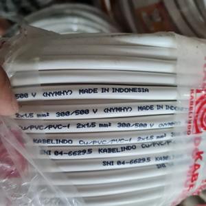 NYMHY 2X1,5 MM KABELINDO 100METER nym hy 2x1,5 mm putih swrabut