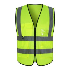 Rompi Safety Proyek ID Holder 5 Saku / Rompi reflektif - Hijau, XXL