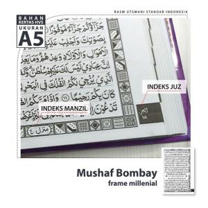 Custom COVER Al-Quran Mushaf Terjemah Latin cetak sisipan hal Alquran - 18baris HVS