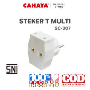 CAHAYA - Steker T Multi 3 Arah SC-307