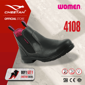 (Bonus Kaos Kaki) Sepatu Safety Cheetah 4108H Women
